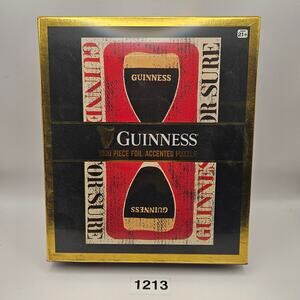 NEW GUNNESS BEER 1000 PIECES PUZZLE FOIL ACCENTED 29"X23" JIGSAW